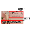 Baner salonu kosmetycznego z grafiką beauty i miejscem na numer telefonu