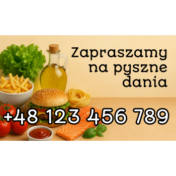 Baner reklamowy dla gastronomii 100x60