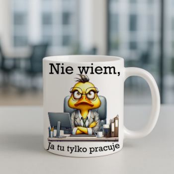 Sarkastyczny kubek "nie wiem..."