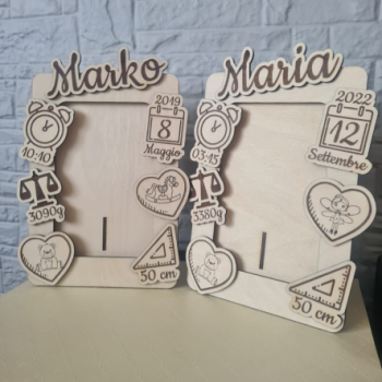 Personalizowana drewniana ramka na zdjęcie