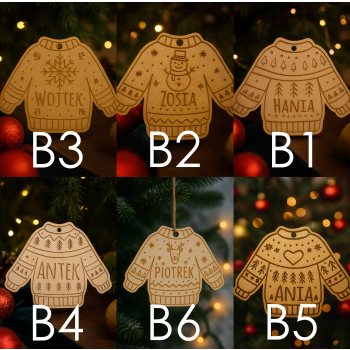 Drewniana bombka różne rodzaje