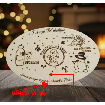 personalizowany talerzyk z góry